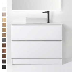 Bath Co Vanity VCBC Soft Solid Surface 1200 Floor Vanity | 1 Basin + 2 Drawers