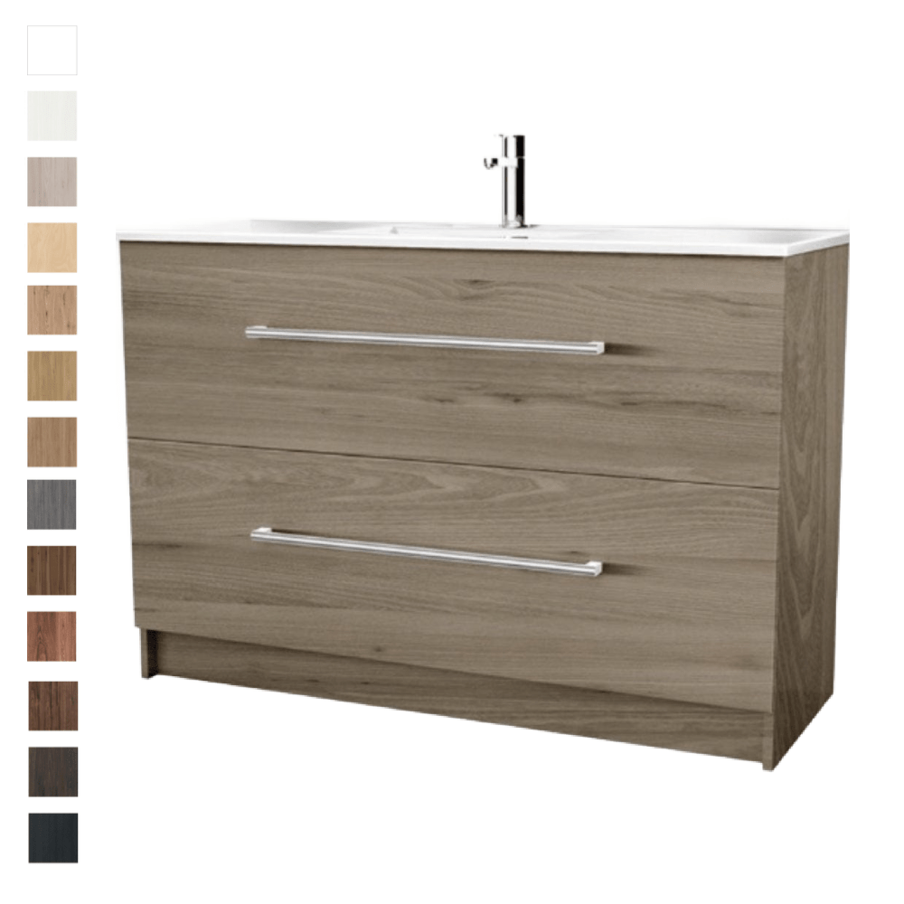 Bath Co Vanity VCBC Zara 1200 Floor Standing Vanity | 1 Basin + 2 Drawers