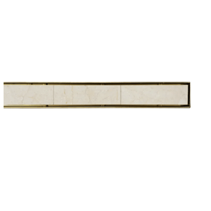 Tranquillity Bathroom Accessories Tranquillity Channel Drain | Tile Insert Brushed Brass