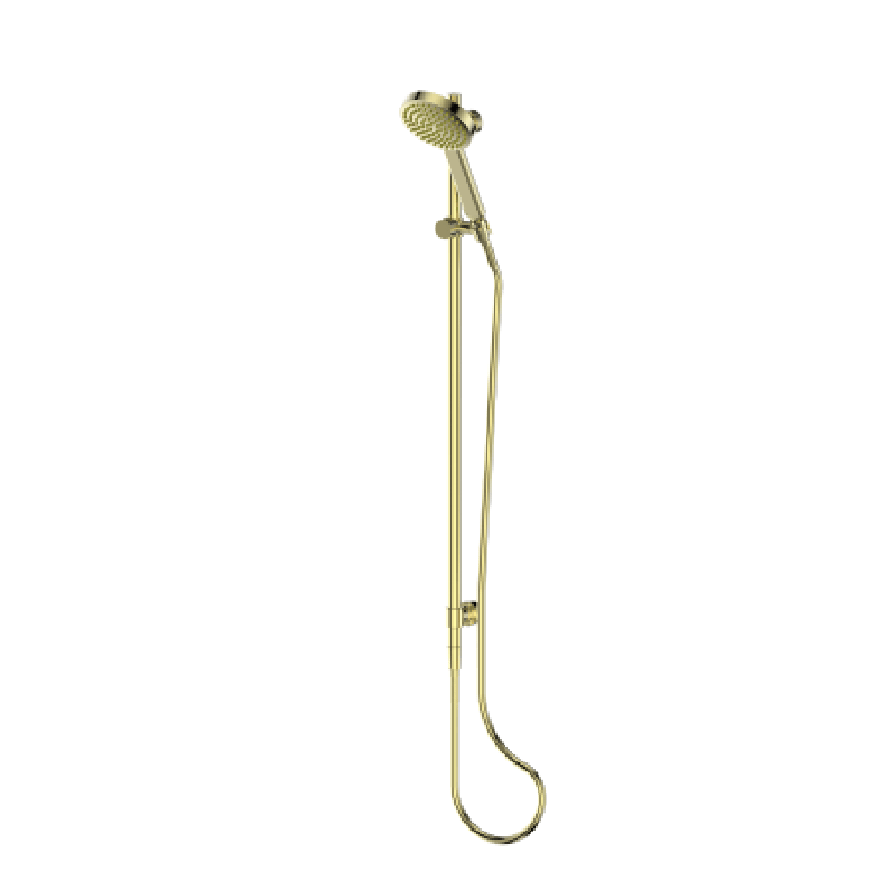 Greens shower Greens Lavish Brass Rail Shower | Brushed Brass