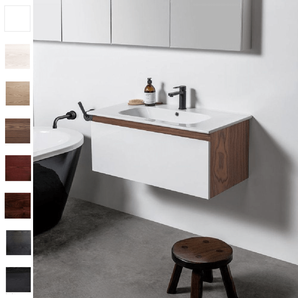 Bath Co Vanity Michel César Qubo 900 Vanity | Single Basin & 1 Drawer