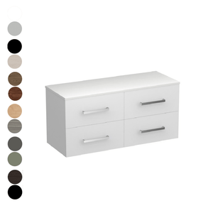 The Bathroom Shop Vanity Reflex Opaco 1200 4 Drawer Vanity