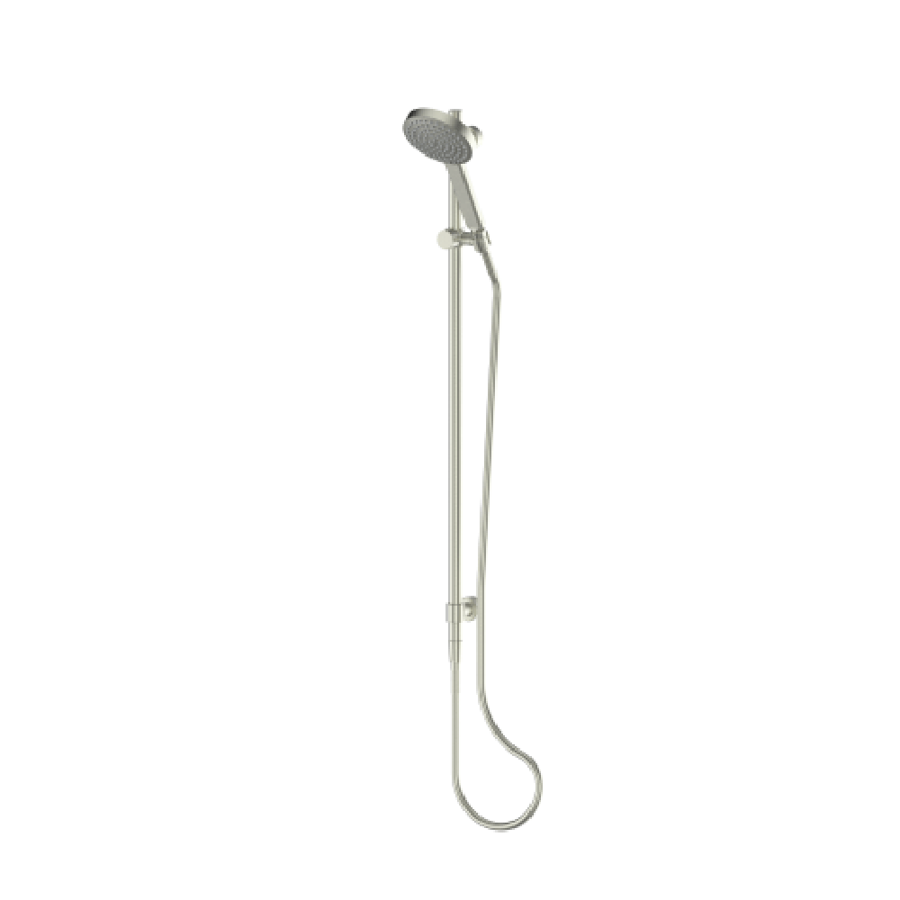 Greens shower Greens Lavish Brass Rail Shower | Brushed Nickel