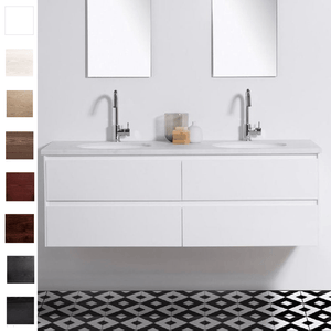 Bath Co Vanity Michel César Moode 1500 Vanity | 2 Basins +  4 Drawers