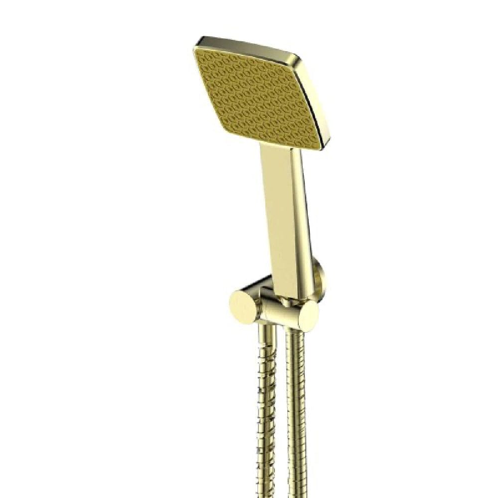 Greens shower Greens Glide Syntra RainBoost® Hand Shower W/Wall Outlet | Brushed Brass