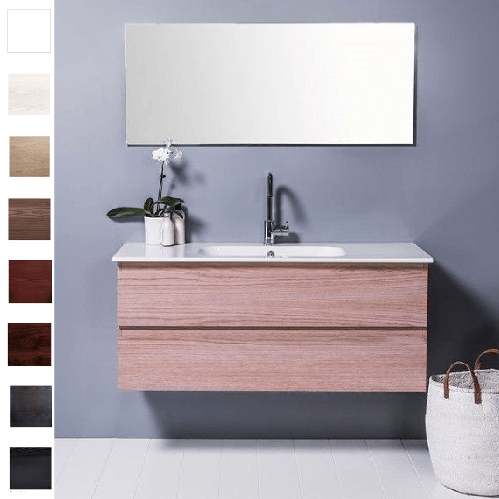 Bath Co Vanity Michel César Qubo 1200 Vanity | Single Basin & 2 Drawers