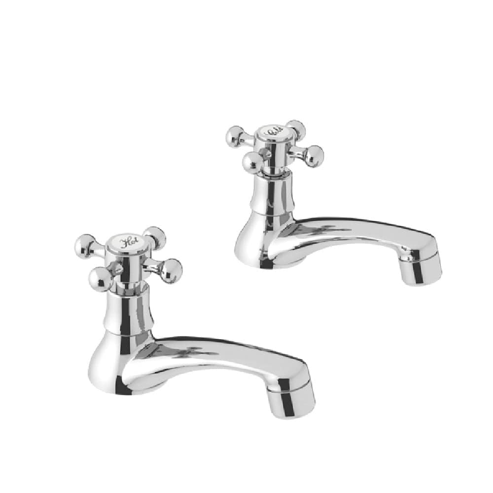 Plumbline Basin Tap McKinley Empire 15mm Basin Tap Pair | Chrome