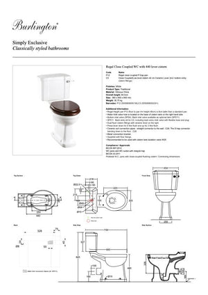 Burlington Toilet Suite Burlington WC Regal Close Couple Toilet