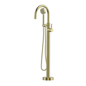 Greens Bath Filler Greens Gisele Freestanding Bath Filler | Brushed Brass