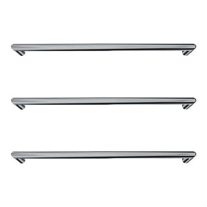 Newtech Heated Towel Bar Newtech Toro Round Heated Towel Rail 432mm | Brushed Nickel With LT051 (35-105 Watts) Transformer