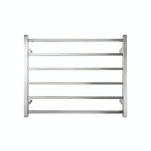 Tranquillity Heated Towel Ladder Tranquillity Executive Square Wide Heated Towel Ladder 680mm | Polished Stainless Right-Hand Cable / Without Timer