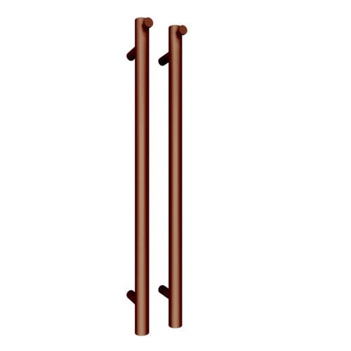 Newtech Polo Vertical Heated Towel Rail 1100mm Brushed Copper