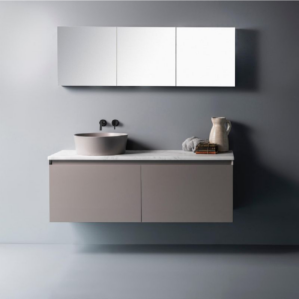 Michel César Cube 500 Mirror Cabinet | 1 Door & 1 Shelf - The Bathroom Shop