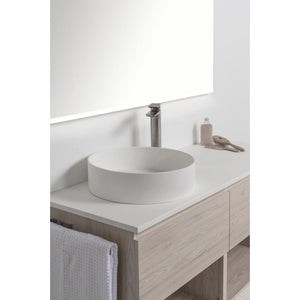 Bath & Co Vanity VCBC Soft Solid Surface 1300 Wall Vanity | 2 Basins, 2 Drawers + Shelves