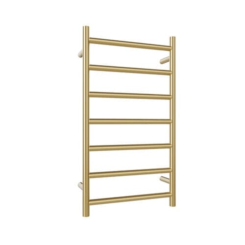 Astini Auckland 1200x500mm Brushed Brass 600W Ladder Heated Towel