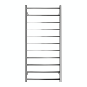 Tranquillity Heated Towel Ladder Tranquillity Executive Round Heated Towel Ladder 1280 x 600mm | Polished Stainless Right-Hand Cable / Without Timer